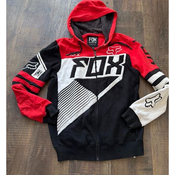 vintage fox racing zip up hoodie Small - Picture 1 of 5